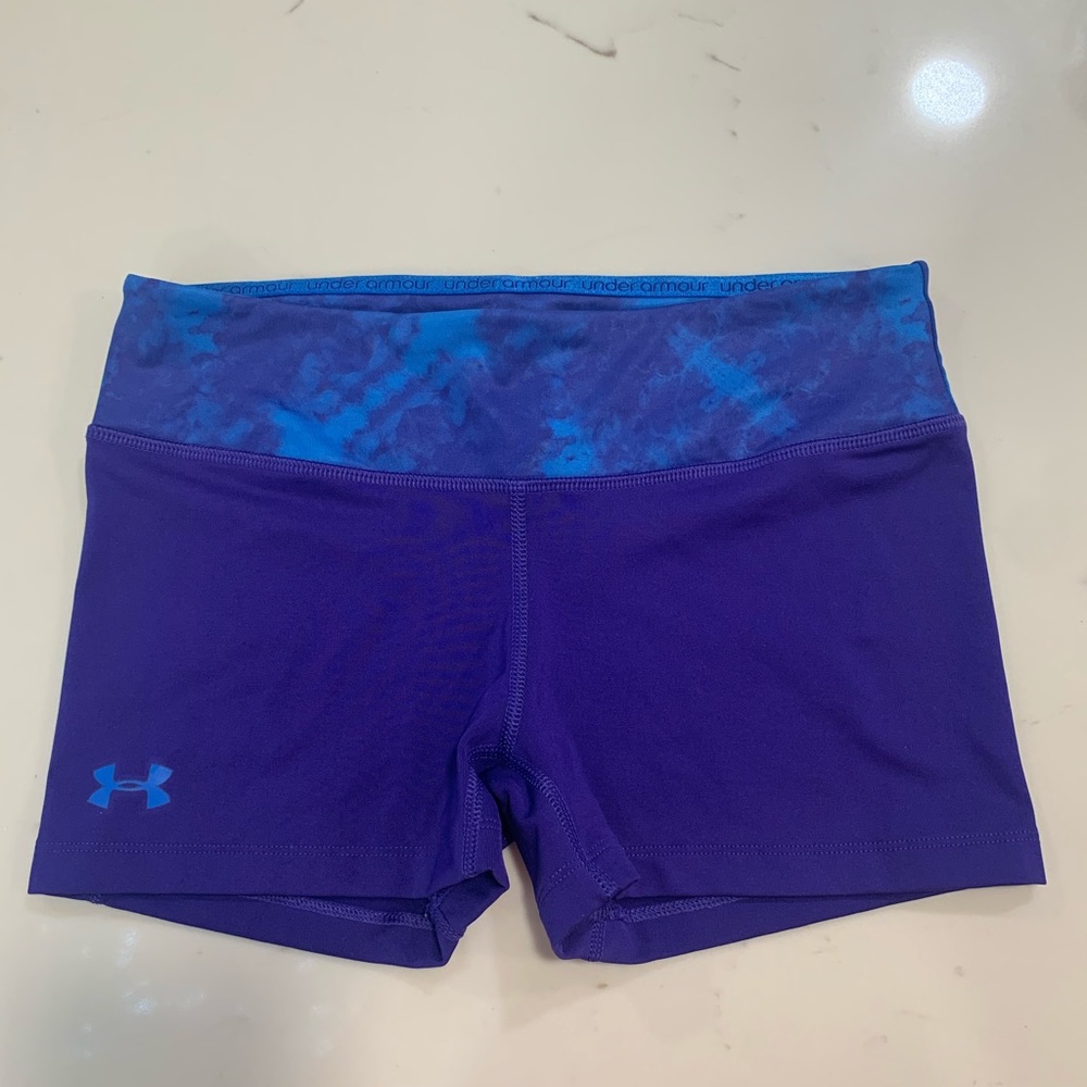 Under armour shorts blue/purple size small